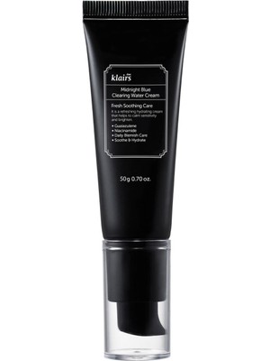 Klairs Midnight Blue Clearing Water Cream Leke ve Stres Karşıtı Isı Düşürücü Papatya Sulu Yüz Kremi 50 gr