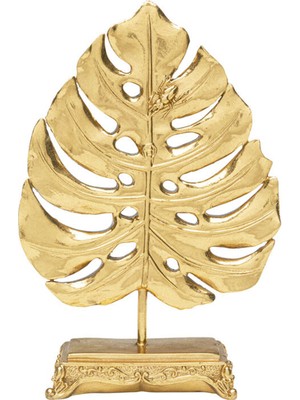 Kare Design Monstera Leaf Gold Dekoratif Obje