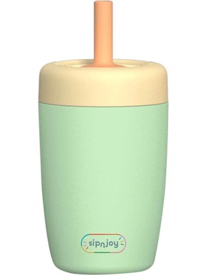 SipnJoy Strawbuddy Mint Çelik Çocuk Tumbler 360 ml