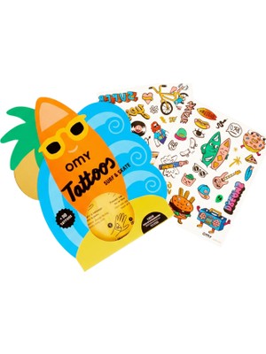 OMY Tattoos Surf & Skate Çocuk Geçici Dövme