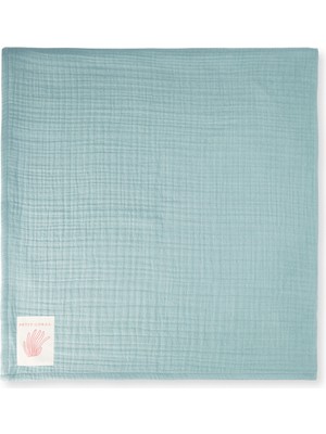 Petit Coral Turkuaz Müslin Çocuk Battaniyesi 100 x 100 cm
