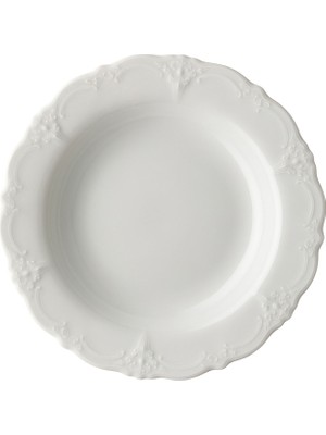 Rosenthal Baronesse Beyaz Porselen Çukur Tabak 24 cm