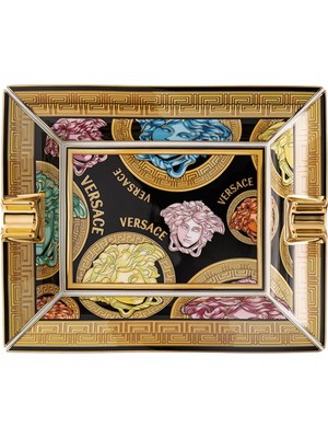 Versace Medusa Amplified Porselen Kül Tablası 16 cm