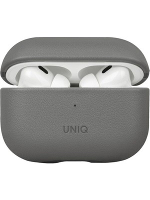 Uniq Lyden Ds Airpods Pro 2 (2.nesil) Gri Deri Kulaklık Kılıfı