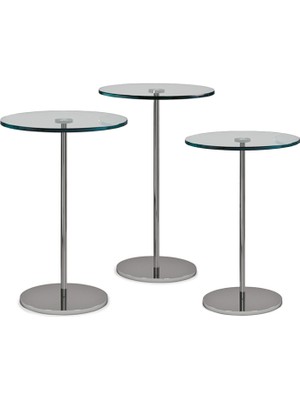 Cattelan Italia Gliss Cam 3'lü Yan Sehpa Seti