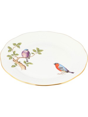 Herend Songbird Desenli Porselen Yemek Tabağı 26 cm