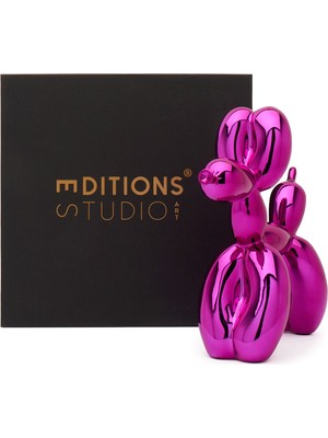 Editions Studio Art Jeff Koons Balloon Dog Pembe Heykel