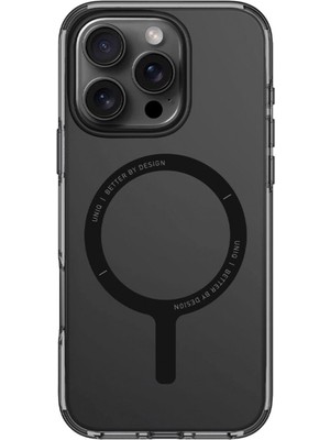 Uniq Clario iPhone 16 Pro Max Siyah Magsafe Uyumlu Telefon Kılıfı