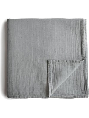 Mushie Belgian Gray Organik Müslin Örtü Kundak