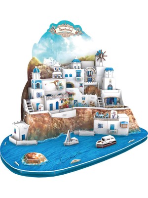 Cubic Fun Santorini Island 3D Puzzle 129 Parça