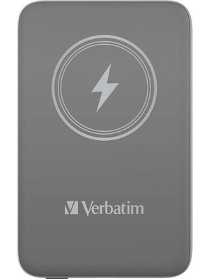 Verbatim 10000MAH With Usb-C 15W Gri Magnetic Wireless Powerbank MCP-10GY
