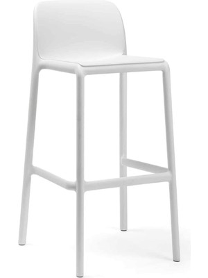 Nardi Faro Beyaz Bar Sandalyesi