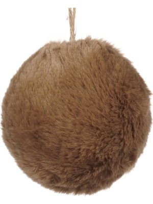 Goodwill Kahverengi Peluş Dokulu Yılbaşı Süsü