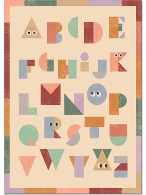 Hueppi Spell The Fun Alphabet Harfli Hipoalerjenik Çocuk Halısı 120 x 160 cm
