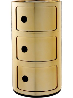 Kartell Componibili 3 Çekmeceli Gold Modül