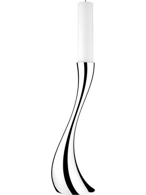 Georg Jensen Cobra Medium Silver Ayna Efektli Şamdan