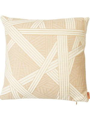 Missoni Home Nastri Bej Beyaz 40X40 cm Dekoratif Yastık