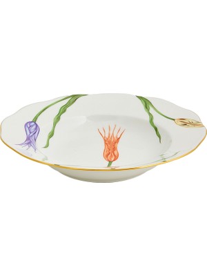 Herend Lale Desenli Porselen Çorba Tabağı 21 cm