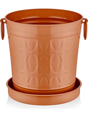 The Mia Prizma Terracota Saksı 33 cm