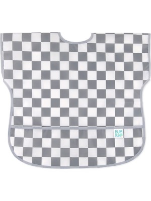 Bumkins Charcoal Check Kısa Kollu Mama Önlüğü