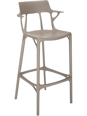 Kartell A.ı Gri Bar Sandalyesi