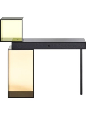 Glas Italia Ratio Renkli Cam Çalışma Masası
