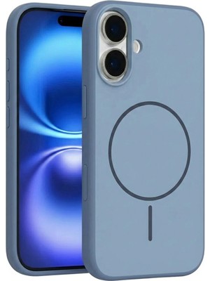 Deercase iPhone 17 Premium Darbe Emici Kamera Korumalı Mavi Magsafe Uyumlu Telefon Kılıfı