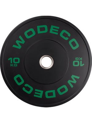 Wodeco Siyah Olimpik Bumper Ağırlık Plakası 10 kg