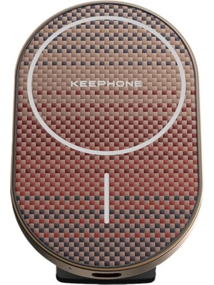 Keephone KPW-081 Kevlar Seanova Gün Batımı 2in1 360 Derece Ayarlanabilir 15W Kablosuz Şarj Destekli Manyetik Magsafe Uyumlu Telefon Tutucu