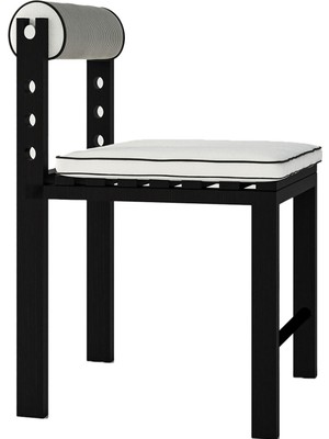 Deek Objects Milan Siyah Gürgen Ahşap Bar / Ada Sandalyesi 45 x 65 cm