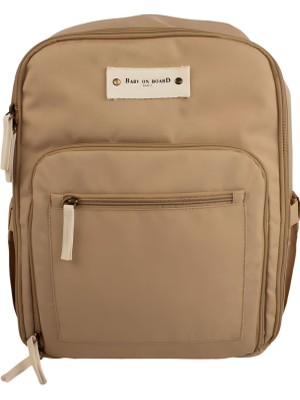 Bblüv Baby On Board Agathe Galet Miel Camel Sırt Çantalı Taşınabilir Mama Sandalyesi