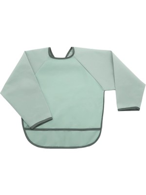 Miniboni Mint Uzun Kollu Leke Tutmaz Bebek Mama Oyun ve Aktivite Önlüğü