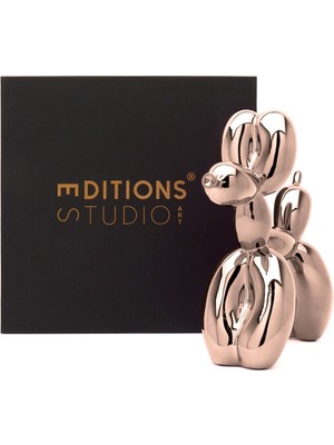 Editions Studio Art Jeff Koons Balloon Dog Rose Gold Heykel
