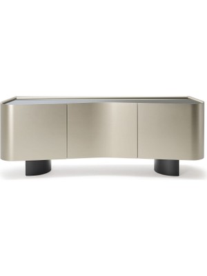 Cattelan Italia Blues Titanyum Gri Ahşap Büfe