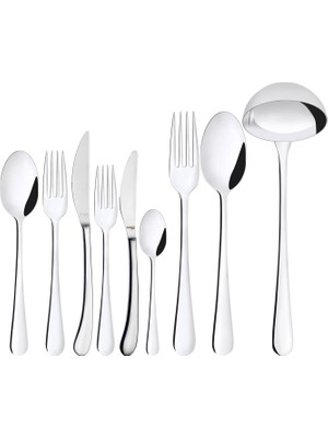 Bugatti Settimocielo Inox Çelik 75 Parça 12 Kişilik Çatal Kaşık Bıçak Seti