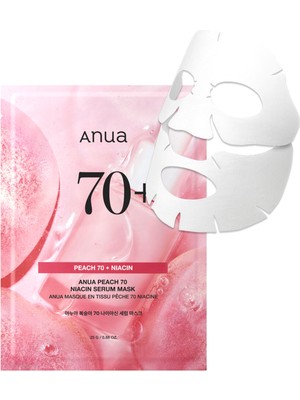 Anua Niacin Serum Mask Parlatıcı ve Nemlendirici Şeftali Özlü Niacinamide Serum Maske 25ML