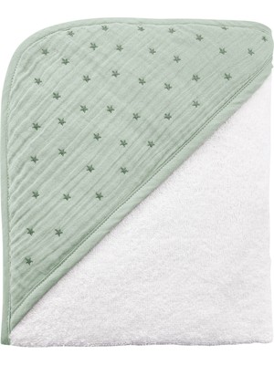 Casadora Baby Mint %100 Organik Pamuklu Nakışlı Bebek Havlu