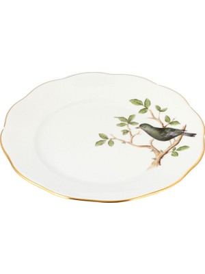 Herend Songbird Desenli Porselen Tatlı Tabağı 21 cm