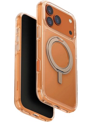 Uniq Swivix Apple iPhone 17 Pro Max Rotating Kickstand Gold Telefon Kılıfı