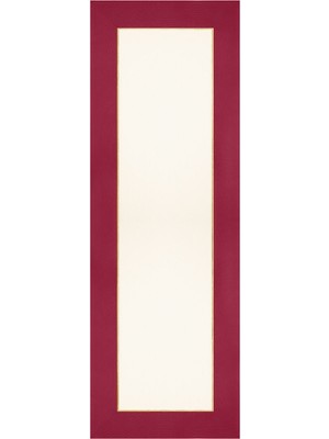 Roumélie Orientale Bordeaux Whisper Bordo & Bej Altın Renk Işlemeli Runner 150 x 50 cm