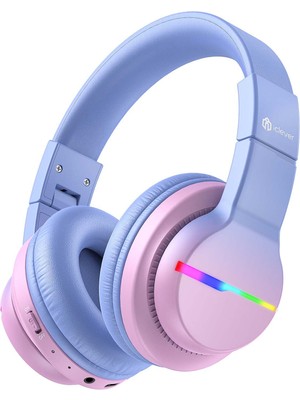 iClever BTH12 Gradyan Pembe Unisex Çocuk Kulak Üstü Bluetooth Kulaklık