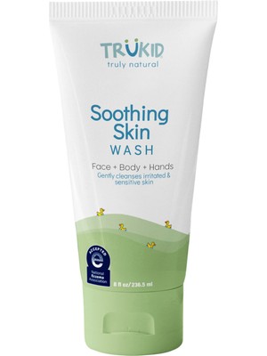Trukid Egzama Eğilimli Ciltler Için Yatıştırıcı Bebek Yüz ve Vücut Yıkama Jeli 236.5 ml