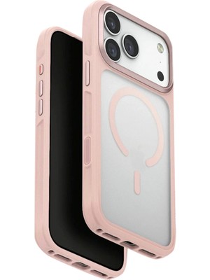 Uniq Veren iPhone 17 Pro Max Magsafe Uyumlu Pembe Telefon Kılıfı
