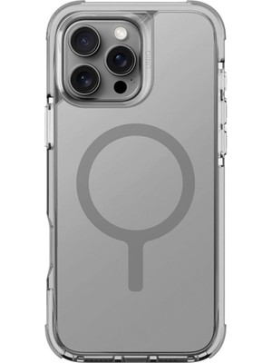 Uniq Combat iPhone 16 Pro Max  Titan Gri Magsafe Uyumlu Telefon Kılıfı