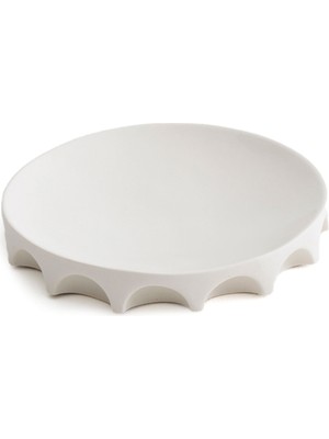 Ceramicshe Colloseum Beyaz Porselen Sunum Tabağı 25 cm