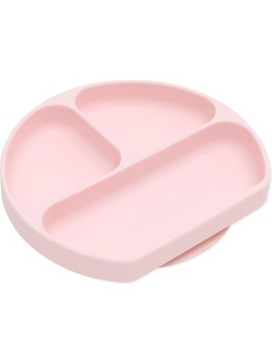 Bumkins Pembe Silikon Vakumlu Çocuk Tabak