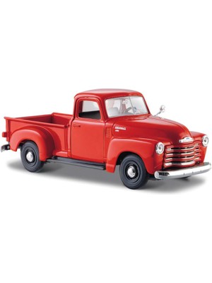 Maisto 1/25 1950 Chevrolet 3100 Pickup Kırmızı Model Araba
