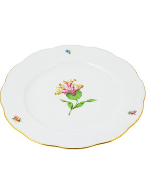 Herend Gustav Desenli Renkli Porselen Yemek Tabağı 28.5 cm