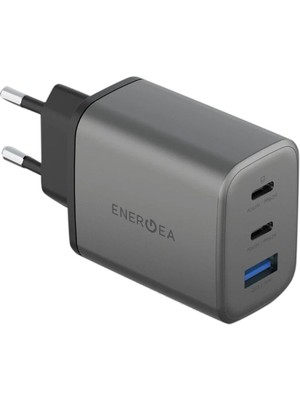Energea Ampcharge GAN65 PD65W Koyu Gri Hızlı Şarj Aleti