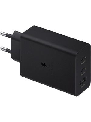 Samsung Type C & Type A Siyah Hızlı Şarj Adaptörü EP-T6530N